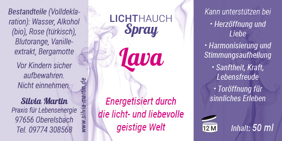Lichthauch-Spray Lava Silvia Martin