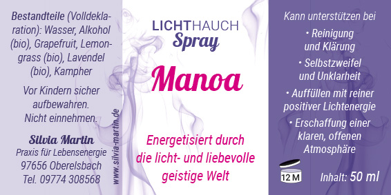 Lichthauch-Spray Manoa Silvia Martin